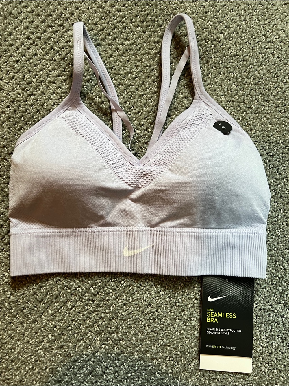 Nike Lavender Seamless Light Support Sports Bra